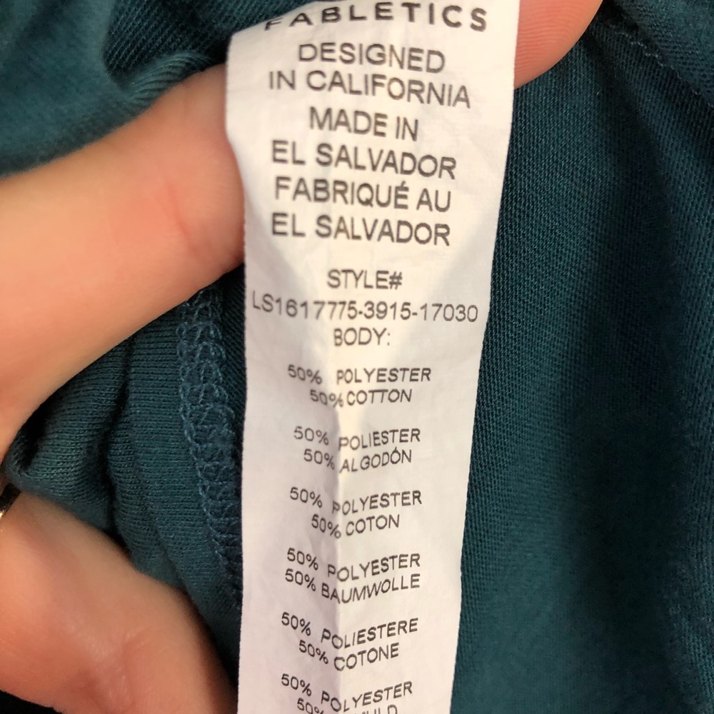 Fabletics • Green Millie Open Back Long Sleeve Top - Picture 7 of 8